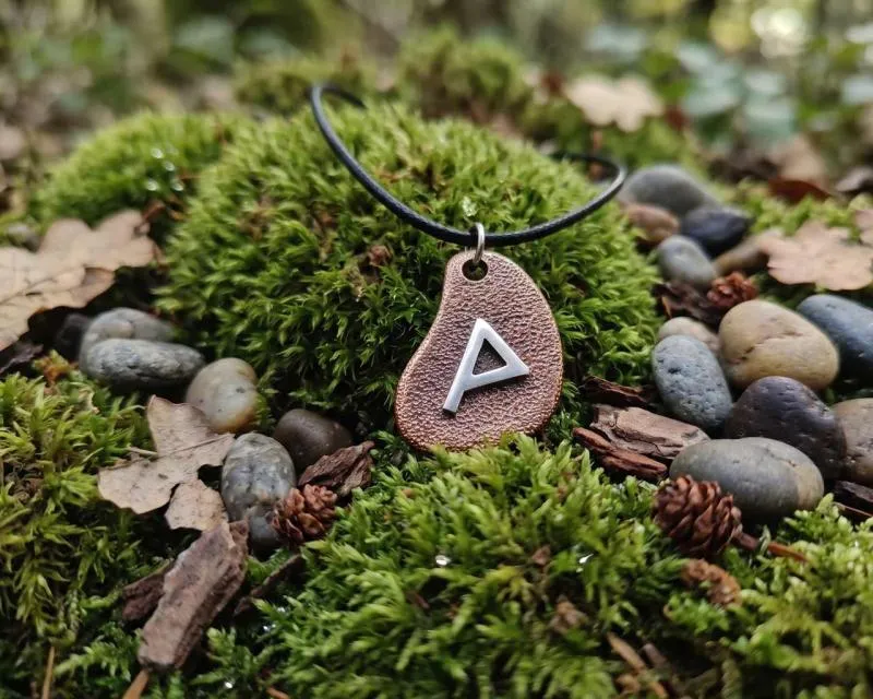 Rune Wunjo in Bronze und Silber